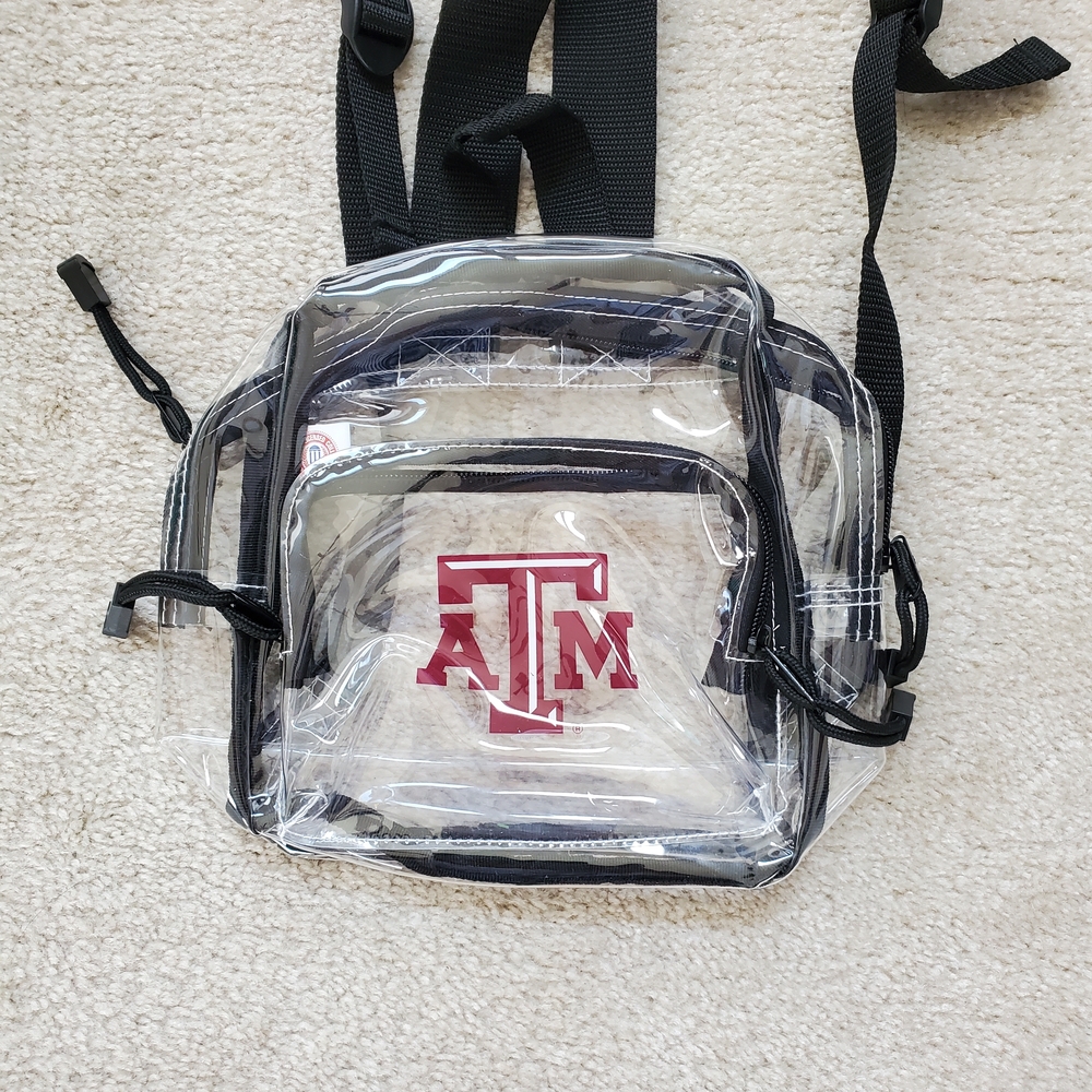 Texas A&M Clear PVC Backpack